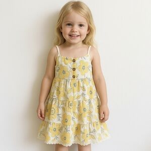 Haute Hippie Coastal‎ Cottage Rope Strap Sundress | Linen Look Boho Dress Sz 3T